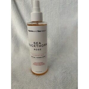 Vitamins and Sea Beauty Sea Buckthorn Rose Hydrating Facial Toner Mist 8oz New
